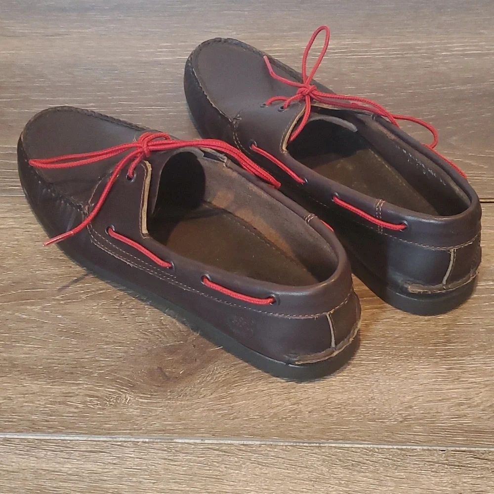 Timberland Brig 2‎ Eye Boat Shoes Dark Brown Men's 11M